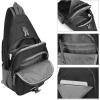 imageG4Free Sling Bag RFID Blocking Sling Backpack Crossbody Chest Bag Daypack for Hiking TravelBlackBlack