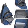 imageG4Free Sling Bag RFID Blocking Sling Backpack Crossbody Chest Bag Daypack for Hiking TravelBlackDark Blue