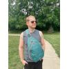 imageG4Free Sling Bag RFID Blocking Sling Backpack Crossbody Chest Bag Daypack for Hiking TravelBlackDark Green