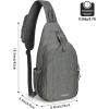 imageG4Free Sling Bag RFID Blocking Sling Backpack Crossbody Chest Bag Daypack for Hiking TravelBlackDimgray