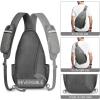 imageG4Free Sling Bag RFID Blocking Sling Backpack Crossbody Chest Bag Daypack for Hiking TravelBlackDimgray