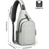 imageG4Free Sling Bag RFID Blocking Sling Backpack Crossbody Chest Bag Daypack for Hiking TravelBlackGainsboro