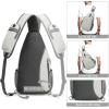 imageG4Free Sling Bag RFID Blocking Sling Backpack Crossbody Chest Bag Daypack for Hiking TravelBlackGainsboro