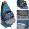 imageG4Free Sling Bag RFID Blocking Sling Backpack Crossbody Chest Bag Daypack for Hiking TravelBlackNavy Blue