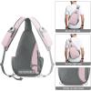 imageG4Free Sling Bag RFID Blocking Sling Backpack Crossbody Chest Bag Daypack for Hiking TravelBlackPink