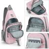imageG4Free Sling Bag RFID Blocking Sling Backpack Crossbody Chest Bag Daypack for Hiking TravelBlackPink