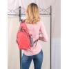 imageG4Free Sling Bag RFID Blocking Sling Backpack Crossbody Chest Bag Daypack for Hiking TravelBlackRed
