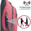 imageG4Free Sling Bag RFID Blocking Sling Backpack Crossbody Chest Bag Daypack for Hiking TravelBlackRed