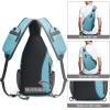 imageG4Free Sling Bag RFID Blocking Sling Backpack Crossbody Chest Bag Daypack for Hiking TravelBlackSky Blue