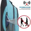 imageG4Free Sling Bag RFID Blocking Sling Backpack Crossbody Chest Bag Daypack for Hiking TravelBlackSky Blue