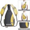 imageG4Free Sling Bag RFID Blocking Sling Backpack Crossbody Chest Bag Daypack for Hiking TravelBlackYellow