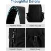 imageG4Free Sling Bag for Women Casual Crossbody Handbag Fashionable Shoulder Backpack Lightweight Chest BagBlack