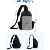 imageG4Free Sling Bag for Women Casual Crossbody Handbag Fashionable Shoulder Backpack Lightweight Chest BagBlack