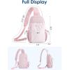 imageG4Free Sling Bag for Women Casual Crossbody Handbag Fashionable Shoulder Backpack Lightweight Chest BagPink