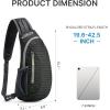 imageG4Free Sling Bags Men and Women Shoulder Backpack Small Crossbody Chest Sling Backpack BlackBlack
