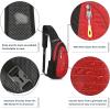 imageG4Free Sling Bags Men and Women Shoulder Backpack Small Crossbody Chest Sling Backpack BlackBlackred