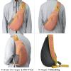 imageG4Free Sling Bags Men and Women Shoulder Backpack Small Crossbody Chest Sling Backpack BlackBright Orange