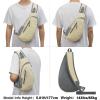 imageG4Free Sling Bags Men and Women Shoulder Backpack Small Crossbody Chest Sling Backpack BlackCreamy Yellow