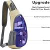 imageG4Free Sling Bags Men and Women Shoulder Backpack Small Crossbody Chest Sling Backpack BlackCreamy Yellow