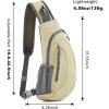 imageG4Free Sling Bags Men and Women Shoulder Backpack Small Crossbody Chest Sling Backpack BlackCreamy Yellow