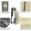 imageG4Free Sling Bags Men and Women Shoulder Backpack Small Crossbody Chest Sling Backpack BlackCreamy Yellow