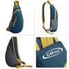 imageG4Free Sling Bags Men and Women Shoulder Backpack Small Crossbody Chest Sling Backpack BlackDark Blue