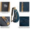 imageG4Free Sling Bags Men and Women Shoulder Backpack Small Crossbody Chest Sling Backpack BlackDark Blue