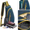 imageG4Free Sling Bags Men and Women Shoulder Backpack Small Crossbody Chest Sling Backpack BlackDark Blue