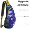 imageG4Free Sling Bags Men and Women Shoulder Backpack Small Crossbody Chest Sling Backpack BlackDark Blue