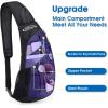 imageG4Free Sling Bags Men and Women Shoulder Backpack Small Crossbody Chest Sling Backpack BlackDark Green