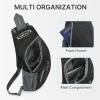 imageG4Free Sling Bags Men and Women Shoulder Backpack Small Crossbody Chest Sling Backpack BlackDark Grey