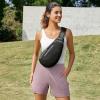 imageG4Free Sling Bags Men and Women Shoulder Backpack Small Crossbody Chest Sling Backpack BlackDark Grey