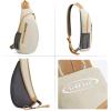imageG4Free Sling Bags Men and Women Shoulder Backpack Small Crossbody Chest Sling Backpack BlackEcru
