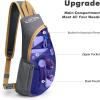 imageG4Free Sling Bags Men and Women Shoulder Backpack Small Crossbody Chest Sling Backpack BlackGrey Yellow