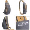 imageG4Free Sling Bags Men and Women Shoulder Backpack Small Crossbody Chest Sling Backpack BlackGrey Yellow