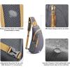 imageG4Free Sling Bags Men and Women Shoulder Backpack Small Crossbody Chest Sling Backpack BlackGrey Yellow