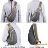 imageG4Free Sling Bags Men and Women Shoulder Backpack Small Crossbody Chest Sling Backpack BlackGrey Yellow