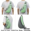 imageG4Free Sling Bags Men and Women Shoulder Backpack Small Crossbody Chest Sling Backpack BlackLight Green