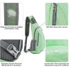 imageG4Free Sling Bags Men and Women Shoulder Backpack Small Crossbody Chest Sling Backpack BlackLight Green