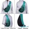 imageG4Free Sling Bags Men and Women Shoulder Backpack Small Crossbody Chest Sling Backpack BlackMint Green