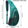 imageG4Free Sling Bags Men and Women Shoulder Backpack Small Crossbody Chest Sling Backpack BlackMint Green