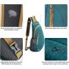 imageG4Free Sling Bags Men and Women Shoulder Backpack Small Crossbody Chest Sling Backpack BlackPeacock Blue