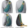 imageG4Free Sling Bags Men and Women Shoulder Backpack Small Crossbody Chest Sling Backpack BlackPeacock Blue