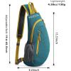 imageG4Free Sling Bags Men and Women Shoulder Backpack Small Crossbody Chest Sling Backpack BlackPeacock Blue