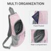 imageG4Free Sling Bags Men and Women Shoulder Backpack Small Crossbody Chest Sling Backpack BlackPink