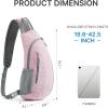 imageG4Free Sling Bags Men and Women Shoulder Backpack Small Crossbody Chest Sling Backpack BlackPink