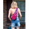 imageG4Free Sling Bags Men and Women Shoulder Backpack Small Crossbody Chest Sling Backpack BlackRose