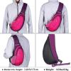 imageG4Free Sling Bags Men and Women Shoulder Backpack Small Crossbody Chest Sling Backpack BlackRose