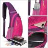 imageG4Free Sling Bags Men and Women Shoulder Backpack Small Crossbody Chest Sling Backpack BlackRose