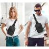 imageG4Free Small Crossbody Sling Bag Mini Tactical Chest Bag Waterproof EDC Shoulder Bag for Men WomenBlack
